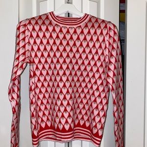 Pink and Ref Sweater